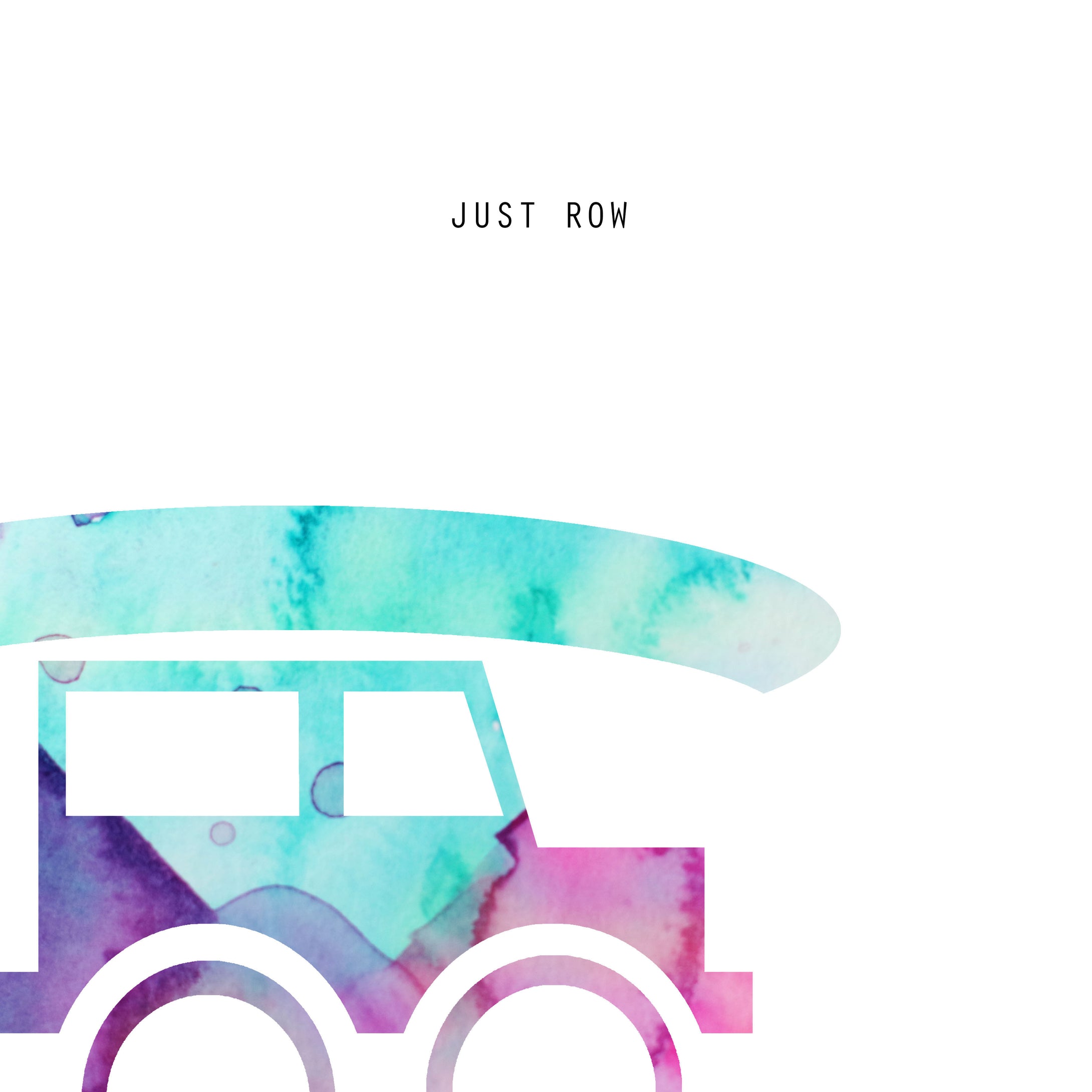 Just Row Square Print