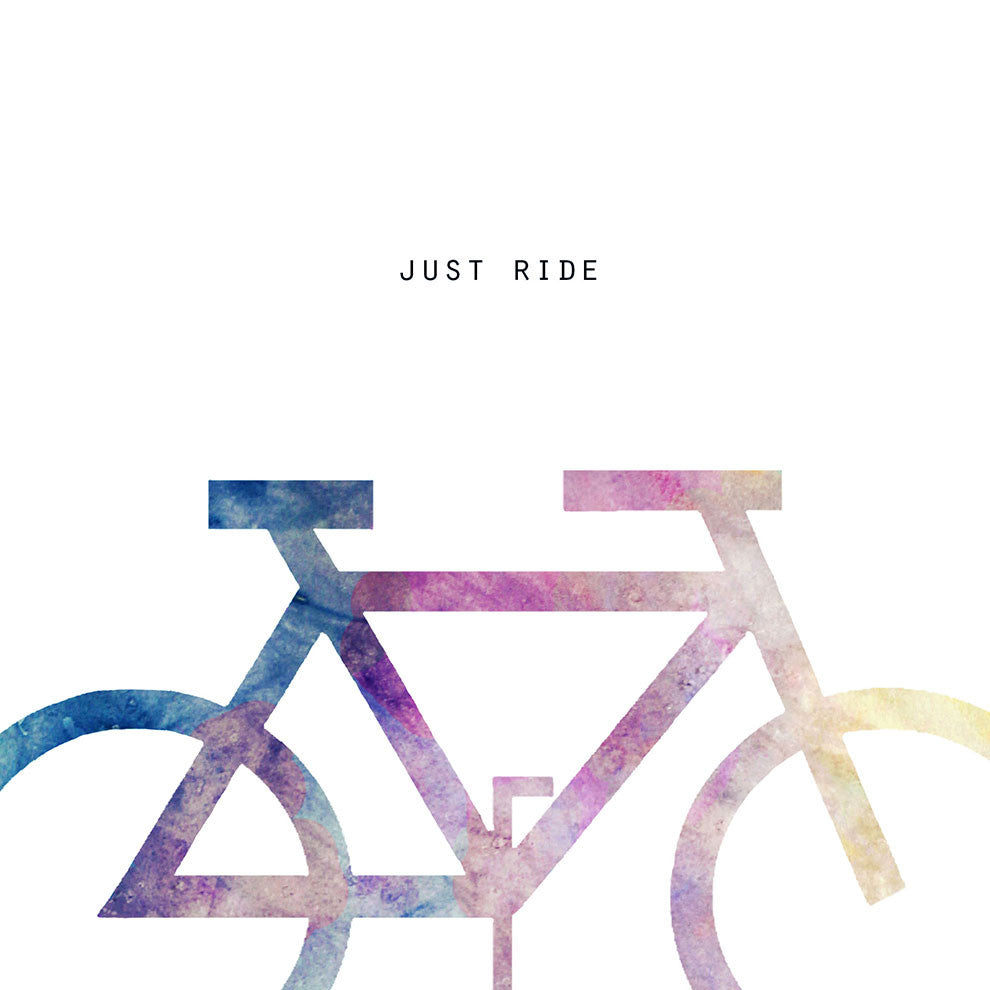 Just Ride Square Print