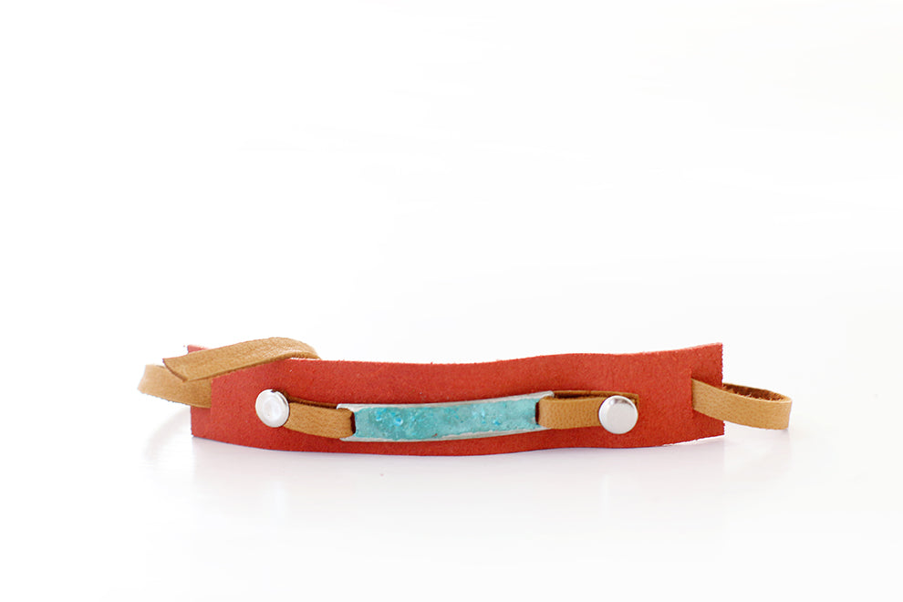Rust Suede Slider